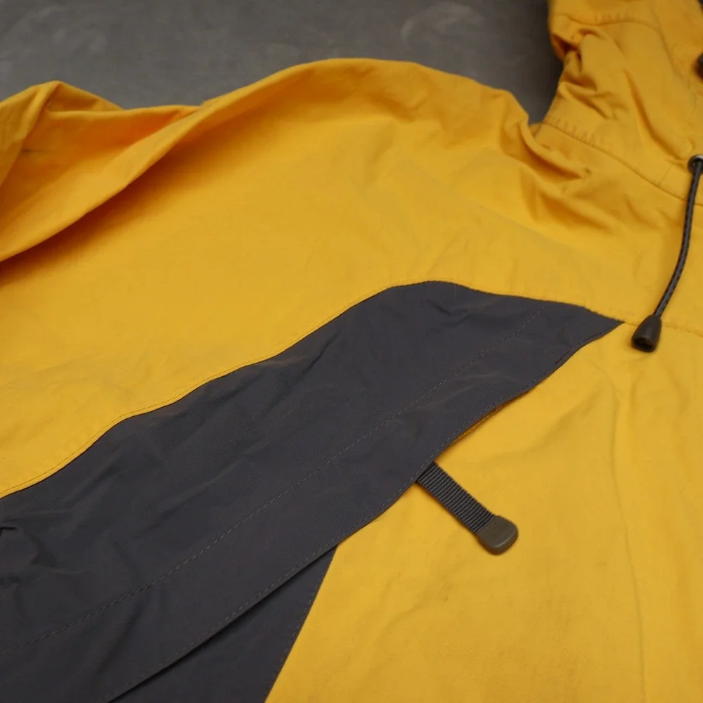 North Face Jacket Womens Medium‎ Yellow Waterproof Wind Rain Snow 3in1 Shell VTG